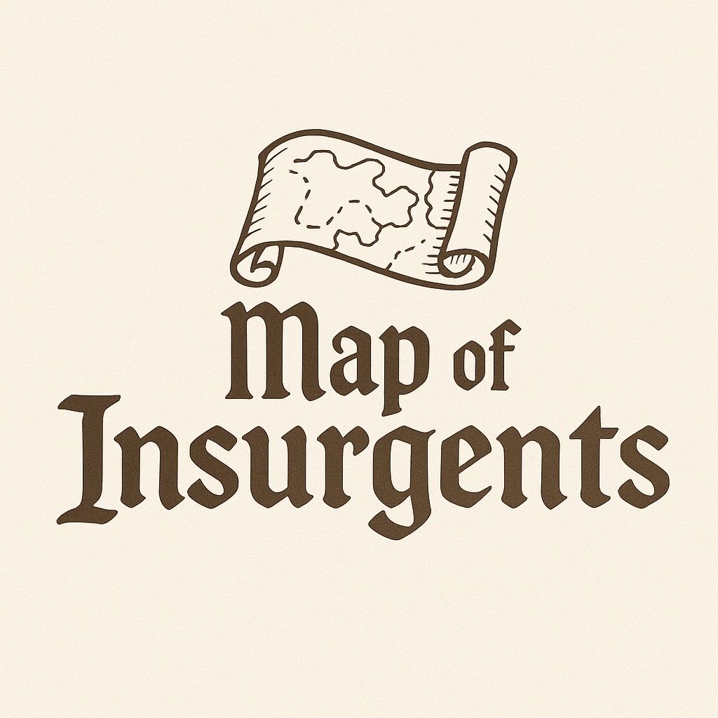 MAP OF INSURGENTS LOGO